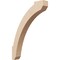 Ekena Millwork 3-inch W x 18-inch D x 24-inch H Lafayette Rough Cedar Woodgrain TimberThane Knee Brace, Primed BRCUR03X18X24LFTRCPR - alternate 1